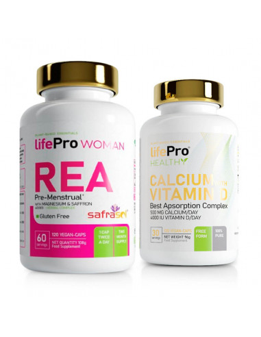 LIFE PRO REA 120 VEGANCAPS + CALCIUM + VITAMIN D 120 VEGANCAPS