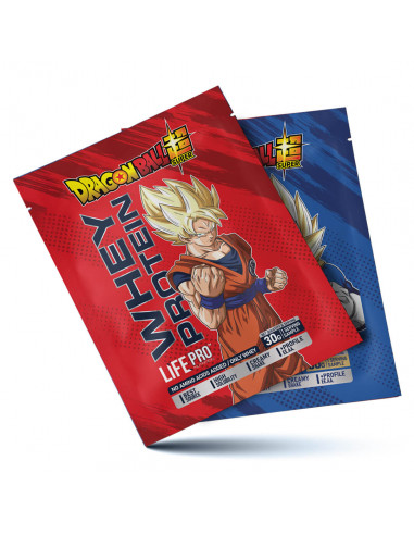 LIFE PRO WHEY DRAGON BALL SUPER LIMITED EDITION GOKU&VEGETA 30G