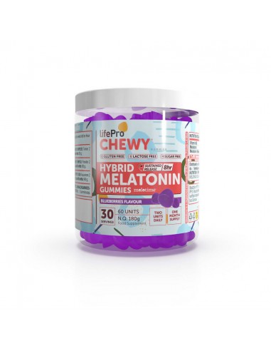 LIFE PRO CHEWY HYBRID MELATONIN 60 GUMMIES