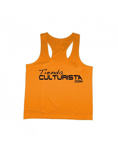 CAMISETA DE TIRANTES NARANJA TIENDACULTURISTA