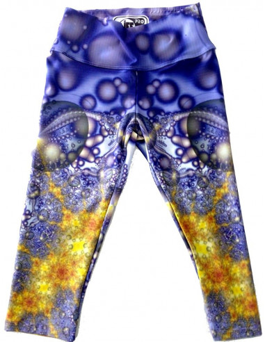 LIFE PRO HALF-LEG SPORTS LEGGINGS FRACTALS (33)