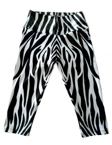 LIFE PRO ZEBRA HALF-LEG SPORTS LEGGINGS (35)