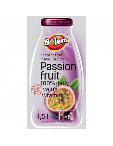 BEBIDA BOLERO SABOR FRUTA DE LA PASION (STEVIA)