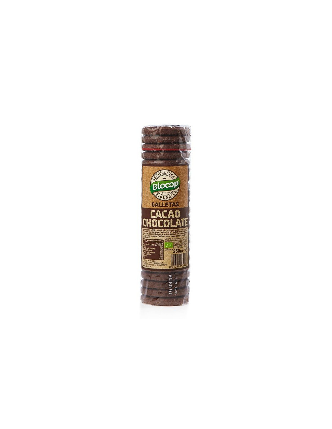 Comprar Galleta Cacao Chocolate Biocop 250g al mejor precio Oferta