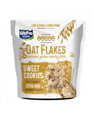 LIFE PRO FIT FOOD OAT FLAKES COOKIES 800 G