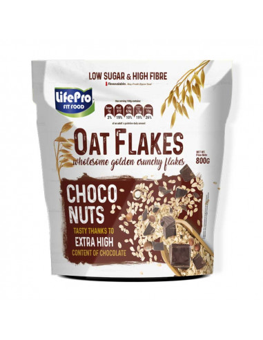 LIFE PRO FIT FOOD COPOS DE AVENA CHOCONUT 800 G