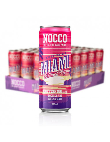 NOCCO MIAMI LIMITED EDITION 2019 BCAA CAFFEINE 180MG STRAWBERRY