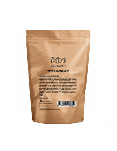 NUTRIMARKET BIO CHLORELLA EN POLVO  ECO 100 G