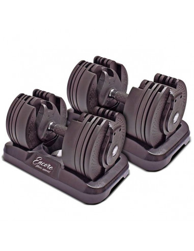 PACK 2x ENCORE FITNESS MANCUERNA AJUSTABLE 20KG