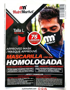 NUTRIMARKET BLACK MASK SIZE... 2