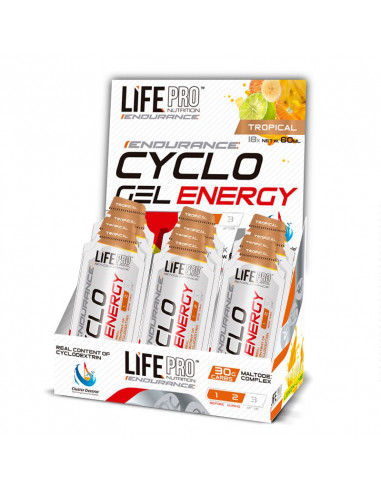 LIFE PRO ENDURANCE CYCLO ENERGY GEL 18X60ML