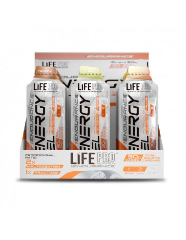 LIFE PRO ENDURANCE ENERGY GEL 18X60ML