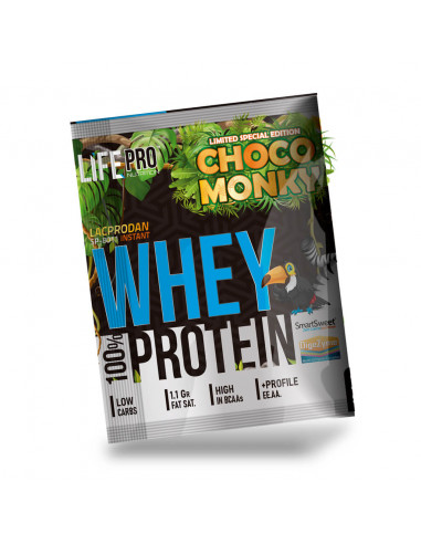 LIFE PRO WHEY CHOCO MONKY MUESTRA 30G