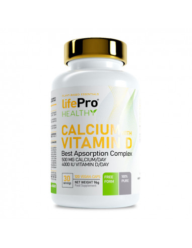 LIFE PRO HEALTHY CALCIUM + VITAMIN D 120 VEGANCAPS