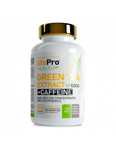 LIFE PRO GREEN TEA + EGCG + CAFFEINE 90 VEGANCAPS 98% POLYPHENOLS