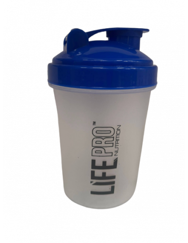 LIFE PRO SHAKER 400 ML NANO AZUL TRANSPARENTE