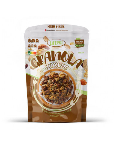 LIFE PRO FIT FOOD GRANOLA CHOCOLATE VEGAN 300G