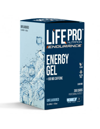 LIFE PRO ENDURANCE CAFFEINE ENERGY GEL 12x60ML