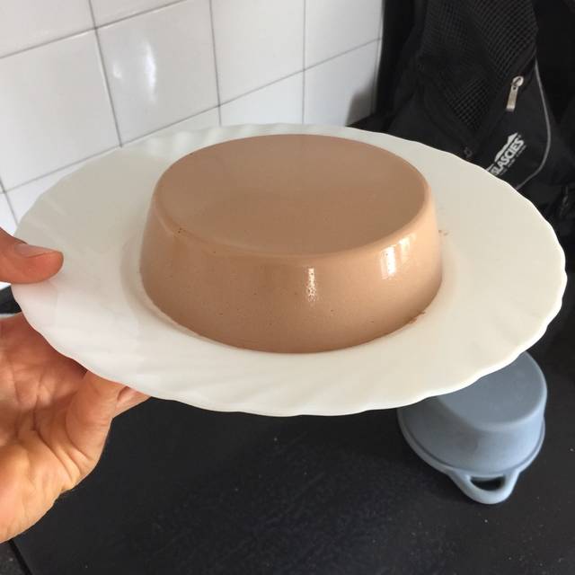 Flan exquisito de proteína whey