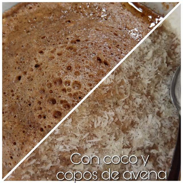 Con coco y copos de avena