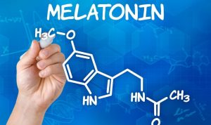 Estructura molecular melatonina