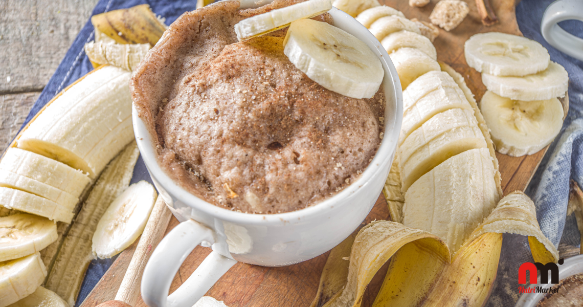 Receta: mugcake de plátano