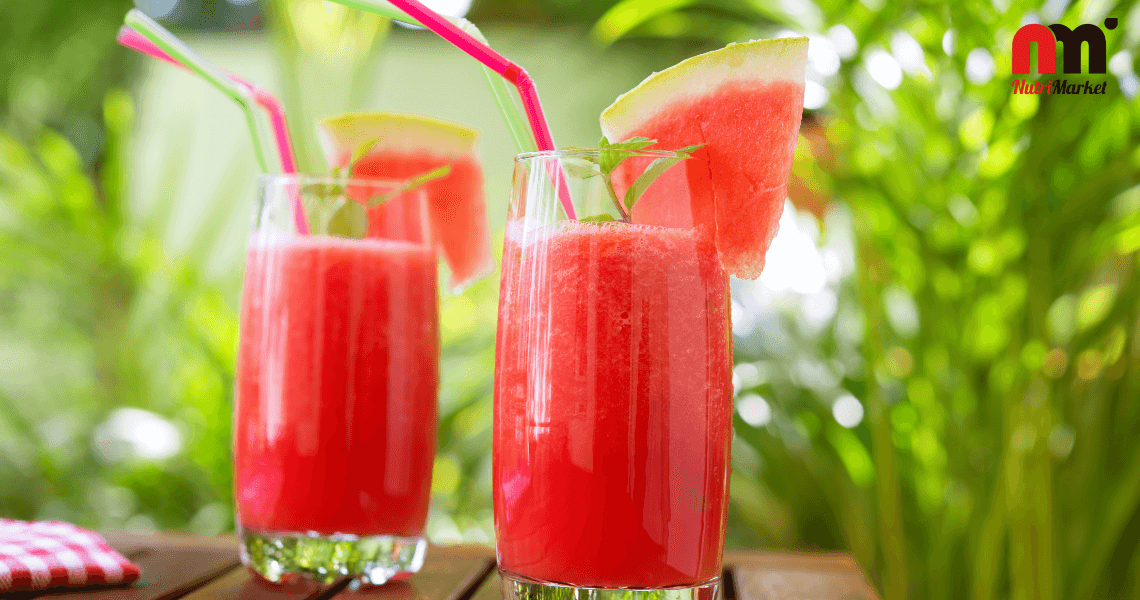 Smoothies con sandía y proteína clear isolare