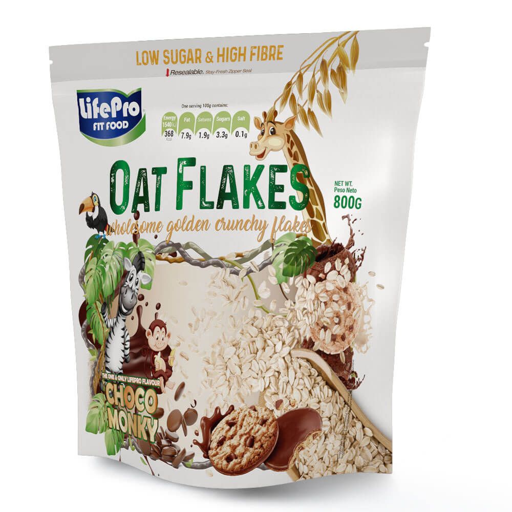 Life Pro Fit Food Copos De Avena Sabor Choco Monky 800g