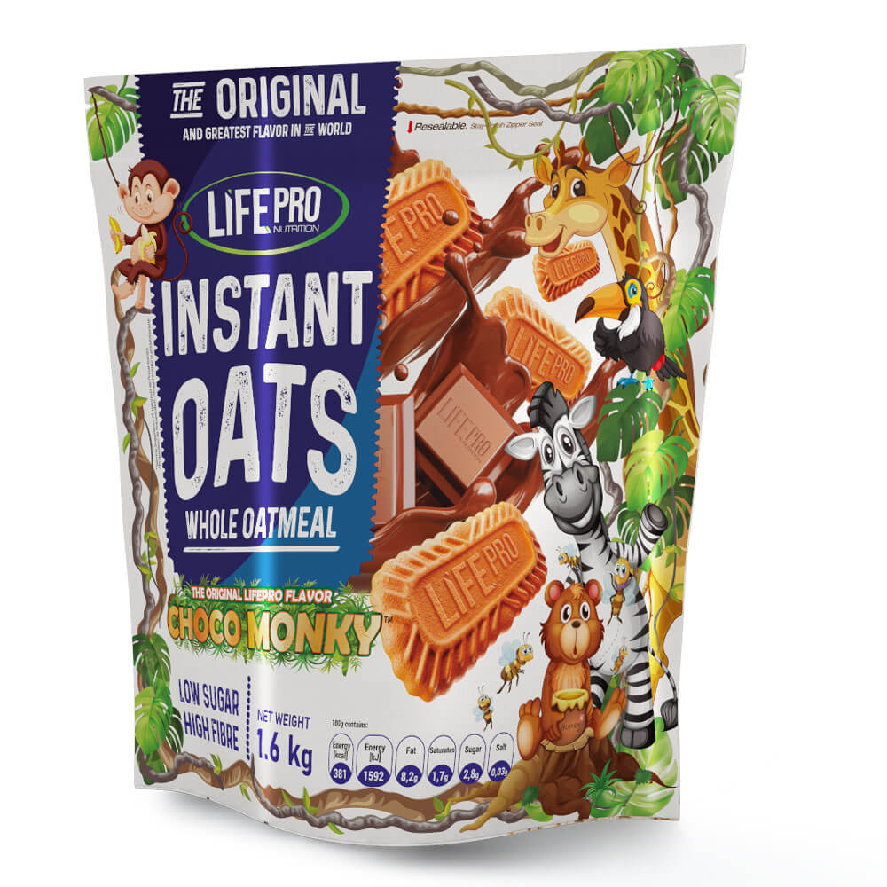 Life Pro Fit Food Instant Oats Premium Choco Monky 1.6kg